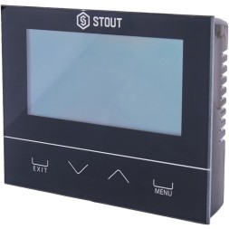 Комнатный терморегулятор Stout ST-292v3, проводной, двухпозиционный, черный (STE-0101-029232)
