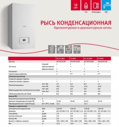 Настенный газовый конденсационный котел отопления Protherm Рысь К 18/25 MKV