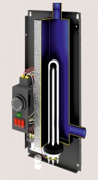 Электрический котёл отопления одноконтурный настенный Теплодар СПУТНИК-6 черный