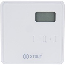 Комнатный терморегулятор Stout ST-294v1, проводной, двухпозиционный, белый (STE-0101-029411)