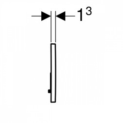 Кнопка смыва Geberit Sigma 01 двойной смыв, хром мат. 115.770.46.5