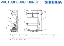 Напольный газовый котел отопления Ростовгазоаппарат Siberia 17