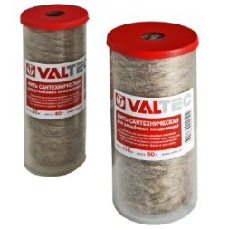 Нить сантехническая VALTEC льняная, для резьбовых соединений (110м)