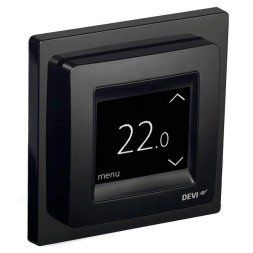Терморегулятор Devi DEVIreg Touch с комбинацией датчиков, черный, 16А