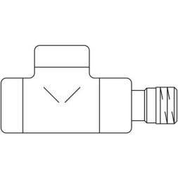 Вентиль обратный Oventrop Combi E проходной DN 15, матовая сталь