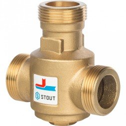 Клапан смесительный Stout термостатический G 1 1/4 НР 70С, SVM-0030-325508