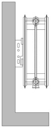 Стальной панельный радиатор отопления Axis Ventil 22/500/2000
