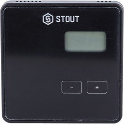 Комнатный терморегулятор Stout R-9b, проводной, черный (STE-0101-009002)