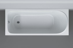 Акриловая ванна AM.PM Sense 170x70 с каркасом и сливом-переливом W75A-170-070W-KL