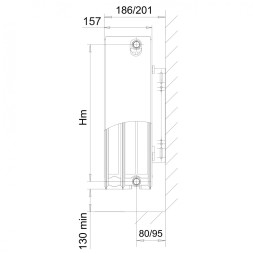 Стальной панельный радиатор отопления Лемакс С33/300/ 1800
