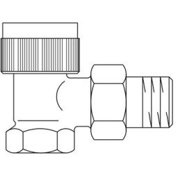 Термостатический вентиль Oventrop A угловой 3/4 DN20, M30x1,5