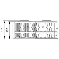 Стальной панельный радиатор отопления Лемакс VC33/500/ 1800