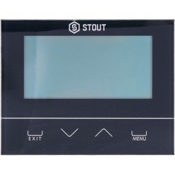 Комнатный терморегулятор Stout ST-292v3, проводной, двухпозиционный, черный (STE-0101-029232)