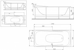 Панель для ванны AM.PM Sensation W30A-170-075W-P фронтальная, 170 см, белая