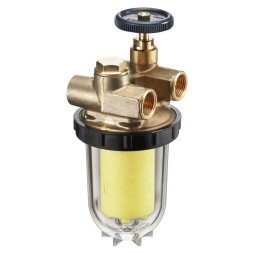 Фильтр жидкого топлива Oventrop Oilpur для двухтрубных систем Ду 10, G 3/8, патрон Siku (пластиковый)