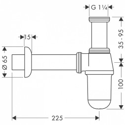 Сифон Hansgrohe стандартный 52053000