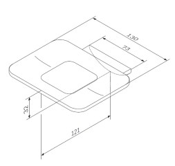 Мыльница AM.PM Inspire 2.0 стеклянная с держателем A50A34200