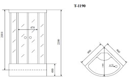 Душевая кабина Timo T-8890 Clean Glass