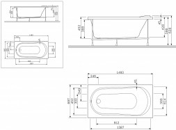 Панель для ванны AM.PM Joy W85A-150-070W-P фронтальная, 150 см, белая