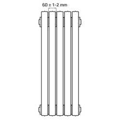 Чугунный радиатор отопления RETROstyle Lille 813/130 - 1 секция